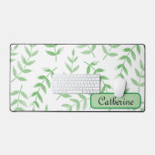 Schattigee eenvoudige groene botanische monogram b bureaumat (Keyboard & Muis)