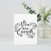 Schattigee eenvoudige Inspirerend offerte Briefkaart (Staand voorkant)