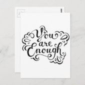 Schattigee eenvoudige Inspirerend offerte Briefkaart (Voorkant / Achterkant)