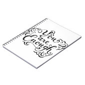 Schattigee eenvoudige Inspirerend offerte Notitieboek (Linkerzijde)