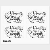 Schattigee eenvoudige Inspirerend offerte Rechthoekige Sticker (Vel)