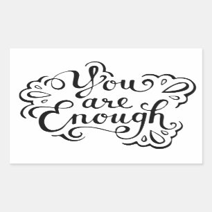 Schattigee eenvoudige Inspirerend offerte Rechthoekige Sticker