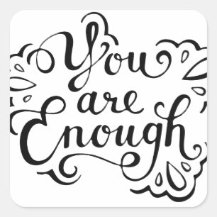 Schattigee eenvoudige Inspirerend offerte Vierkante Sticker