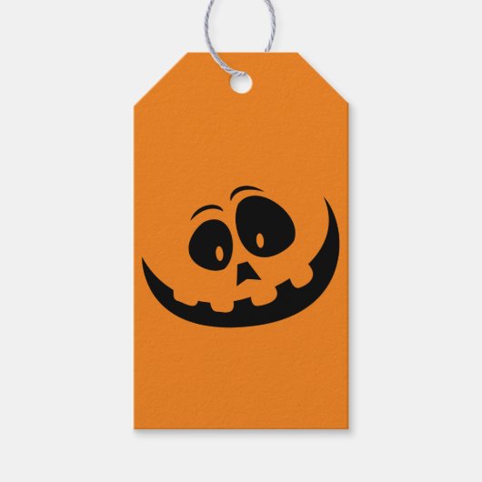 Schattigee eenvoudige Jack O lantaarn Cadeaulabel (Voorkant)