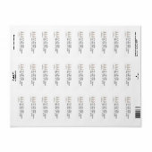 Schattigee eenvoudige kerstboom van vliegtuigen, m etiket (Full Sheet)