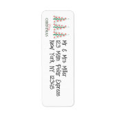 Schattigee eenvoudige kerstboom van vliegtuigen, m etiket (Voorkant)