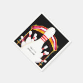 Schattigee eenvoudige kinderbowling Verjaardag Servet (Hoek)