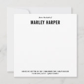 Schattigee eenvoudige leuke professionele briefpap notitiekaartje (Voorkant)