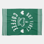 Schattigee eenvoudige maar eerste koffiekeukenhand theedoek (Horizontaal)