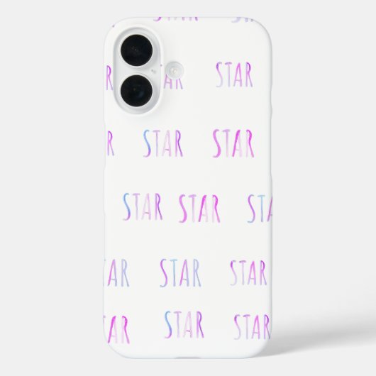 Schattigee eenvoudige minimalistische Star-telefoo Case-Mate iPhone Case (Achterkant)
