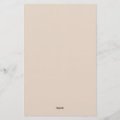 Schattigee eenvoudige minimalistische weekplanner briefpapier (Achterkant)