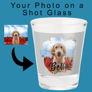 Schattigee eenvoudige moderne grunge one-of-a-kind shot glas