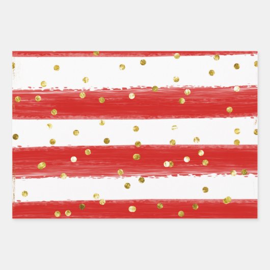 Schattigee eenvoudige moderne Waterverven kerstcad Inpakpapier Vel (Voorkant 3)