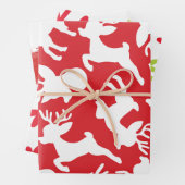 Schattigee eenvoudige moderne Waterverven kerstcad Inpakpapier Vel (In situ)