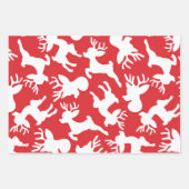 Schattigee eenvoudige moderne Waterverven kerstcad Inpakpapier Vel (Voorkant)