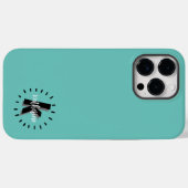 Schattigee Eenvoudige Naam Initiaal Monogram Case-Mate iPhone Case (Achterkant (horizontaal))