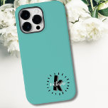 Schattigee Eenvoudige Naam Initiaal Monogram Case-Mate iPhone 14 Pro Max Hoesje<br><div class="desc">Een simpel maar leuk leuk en modern monogram met initialen en naam in een dash circle. Een eenvoudige zwart-wit stijl, maar u kunt elke kleur wijzigen om het uw eigen stijl te maken. Voeg een patroon erachter toe, of houd gewoon een eenvoudige kleur. Het kan zijn dat uw initiaal lager...</div>