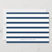 Schattigee Eenvoudige Nautische Foto Moderne Huwel Save The Date (Achterkant)