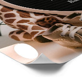 Schattigee eenvoudige neurale digitale zwangerscha poster (Hoek)