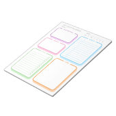  Schattigee eenvoudige ongedateerde dagelijkse pla Notitieblok (Schuin)