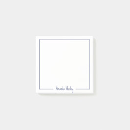 Schattigee eenvoudige Paarse monogram volledige na Post-it® Notes