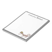 Schattigee eenvoudige reptiel gekko notitieblok (Linkerzijde)