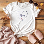 Schattigee eenvoudige sentimentele Moederdag T-shirt