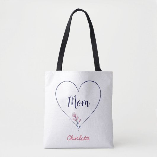 Schattigee eenvoudige sentimentele Moederdag Tote Bag (Voorkant)