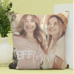 Schattigee eenvoudige stijlvolle chique foto kussen<br><div class="desc">Moderne beste vrienden voor altijd BFF Foto Sierkussen. Voeg gewoon je beste shot toe!</div>
