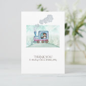 Schattigee eenvoudige verjaardag Dank u ontwerp vo Bedankkaart (Staand voorkant)