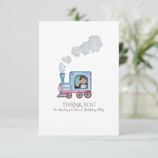 Schattigee eenvoudige verjaardag Dank u ontwerp vo Bedankkaart (Staand voorkant)