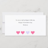 Schattigee Eenvoudige Waterverf Uilen Valentijn Pl (Achterkant)