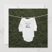 Schattigee eenvoudige winterfotozwangerschap aankondiging (Voorkant)