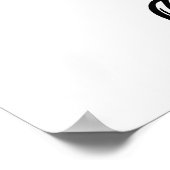 Schattigee Eenzame Witte Leeuw Cub Line Art Tekeni Poster (Hoek)