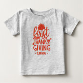 Schattigee eerste Bedankt geven gepersonaliseerde  (Voorkant)