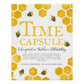 Schattigee eerste bijendag Verjaardag Time Capsule Perfect Poster (Voorkant)