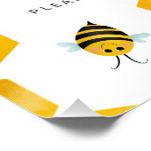 Schattigee eerste bijendag Verjaardag Time Capsule Perfect Poster (Hoek)