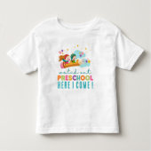 Schattigee eerste dag van school leuk kleuterschoo kinder shirts (Voorkant)