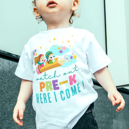 Schattigee eerste dag van school leuk meisje pre-k kinder shirts