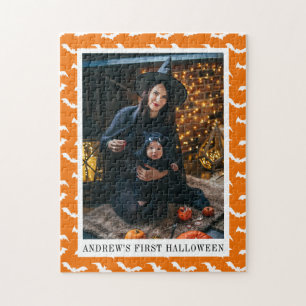 Schattigee eerste Halloween Baby foto Legpuzzel
