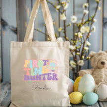 Schattigee eerste keer Hunter Easter Egg Hunt Canv