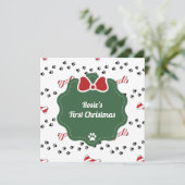 Schattigee Eerste Kerst Hondenliefhebber Kerst Kaa (Staand voorkant)