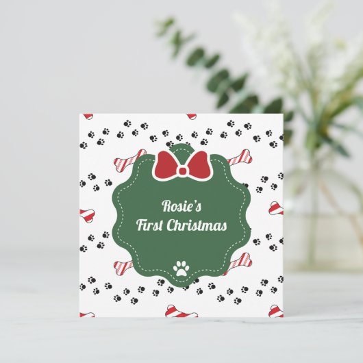 Schattigee Eerste Kerst Hondenliefhebber Kerst Kaa (Staand voorkant)