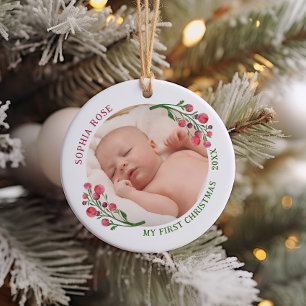 Schattigee eerste kerst nieuwe baby keramische Orn Keramisch Ornament
