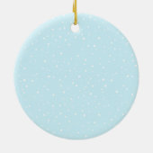 Schattigee eerste Kerst verloving hertenpaar Keramisch Ornament (Achterkant)