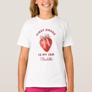 Schattigee eerste klas is mijn jam Terug naar scho T-shirt
