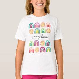 Schattigee eerste klas Squad Rainbows Terug naar S T-shirt