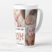 Schattigee eerste Moederdag mam | Fotocollage Latte Mok (Rechterhoek)