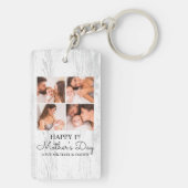 Schattigee eerste Moederdag moderne fotocollage Sleutelhanger (achterkant)