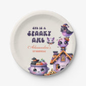 Schattigee eerste verjaardag van Halloween Papieren Bordje (Voorkant)